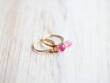 Load image into Gallery viewer, Pink Sapphire Dangle Earrings