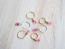 Load image into Gallery viewer, Pink Sapphire Dangle Earrings