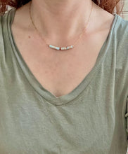 Load image into Gallery viewer, Jasper Drift Bar Necklace
