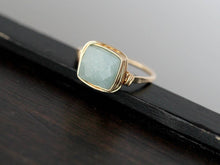 Load image into Gallery viewer, Aquamarine Cocktail Ring