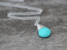 Load image into Gallery viewer, Turquoise Drop Necklace