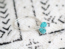 Load image into Gallery viewer, Linear Druzy Drops - Teal