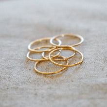 Load image into Gallery viewer, Hammered Stacking Ring