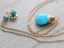 Load image into Gallery viewer, Turquoise Drop Necklace