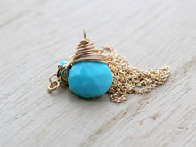 Load image into Gallery viewer, Turquoise Drop Necklace
