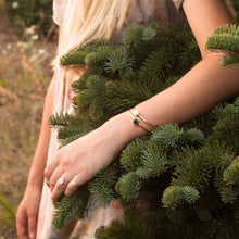 Load image into Gallery viewer, Druzy Hexagon Cuff - Eclipse - Sterling Silver