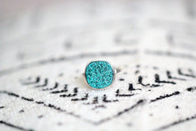 Load image into Gallery viewer, Druzy Cushion Cut Cocktail Ring - Teal