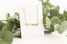 Load image into Gallery viewer, "Breathe" Bar Necklace