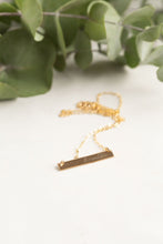Load image into Gallery viewer, "Breathe" Bar Necklace