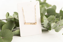 Load image into Gallery viewer, "Breathe" Bar Necklace