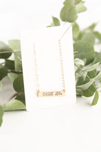 Load image into Gallery viewer, "Choose Joy" Bar Necklace