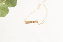 Load image into Gallery viewer, "Choose Joy" Bar Necklace