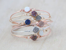 Load image into Gallery viewer, Druzy Stacking Bracelet - All Rose Gold