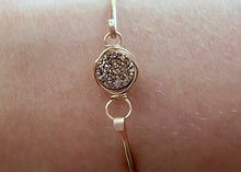 Load image into Gallery viewer, Druzy Stacking Bracelet - All Rose Gold