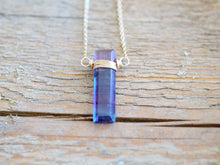 Load image into Gallery viewer, Fluorite Vertical Bar Necklace