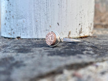 Load image into Gallery viewer, Druzy Stacking Ring - Gilded Rose Gold