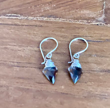 Load image into Gallery viewer, Arrow Earrings - Smoky Quartz