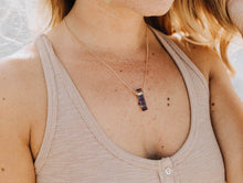 Load image into Gallery viewer, Fluorite Vertical Bar Necklace