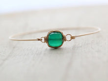 Load image into Gallery viewer, Onyx Bezel Wrapped Bracelet