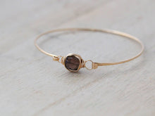 Load image into Gallery viewer, Smoky Quartz Gemstone Stacking Bracelet