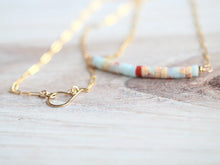 Load image into Gallery viewer, Jasper Drift Bar Necklace
