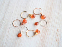 Load image into Gallery viewer, Sunstone Dangle Earrings
