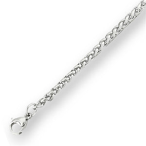Stainless Steel Wheat Necklace Large