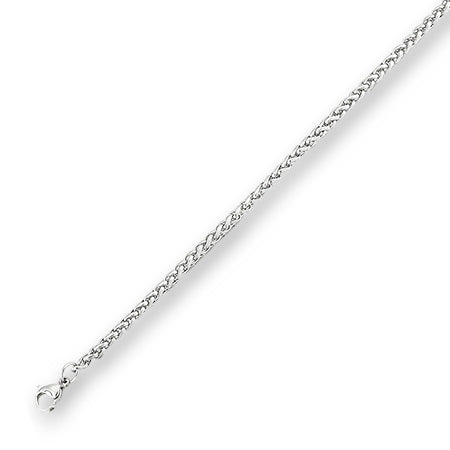 Stainless Steel Wheat Necklace Large