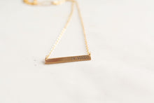 Load image into Gallery viewer, &quot;Be Still&quot; Bar Necklace
