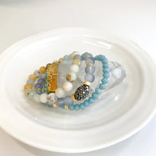 Load image into Gallery viewer, Three Times the Beads Bracelet - Teal/Aqua
