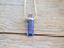 Load image into Gallery viewer, Fluorite Vertical Bar Necklace
