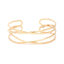 Load image into Gallery viewer, Two Roads Bracelet Cuff - Gold
