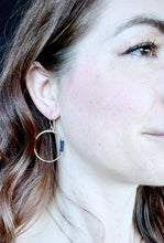 Load image into Gallery viewer, Kyanite Hoops Earrings
