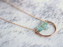 Load image into Gallery viewer, Aquamarine Bars Necklace
