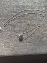Load image into Gallery viewer, Hexagon Druzy Necklace - Platinum
