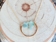 Load image into Gallery viewer, Aquamarine Bars Necklace
